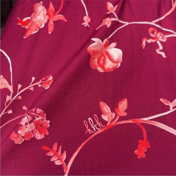 Hill House The Ellie Nap Dress in Burgundy Botanical - Picture 7 of 14